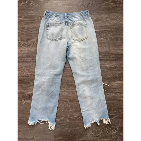 Free People Maggie Straight Distressed Ankle Jeans Women’s Size 29 - Picture 5 of 8